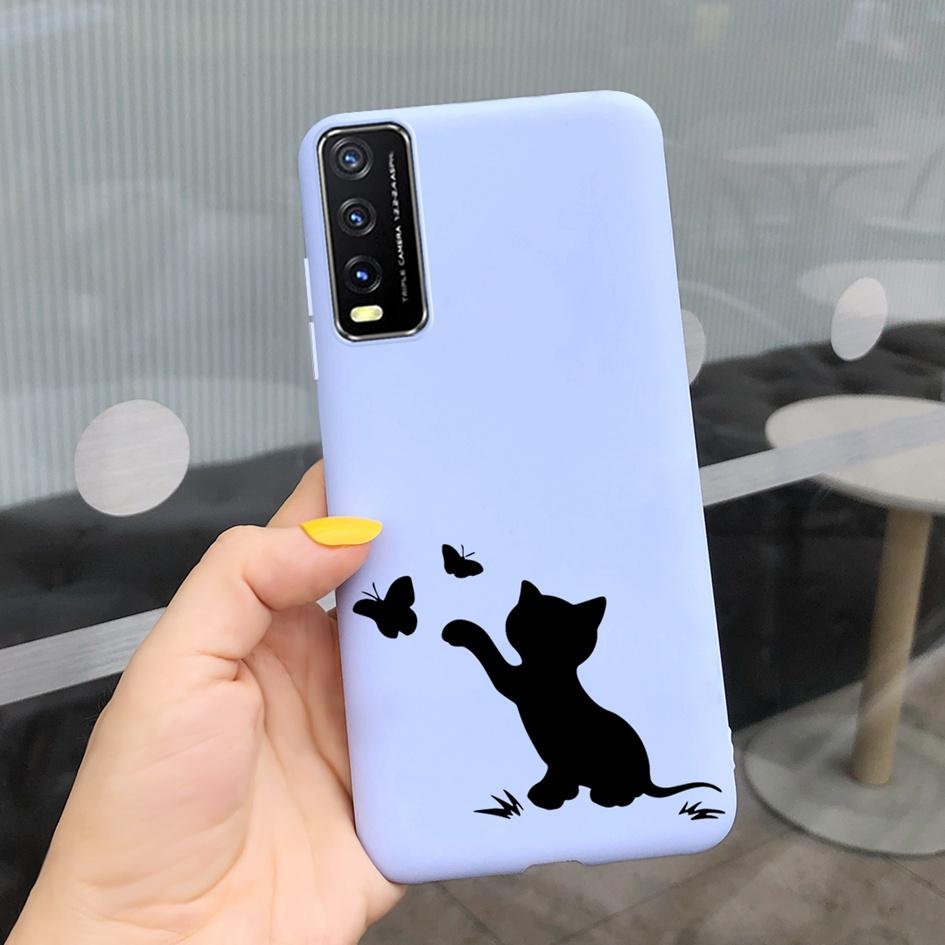 For Vivo Y20 Y20i 2021 Case Silicone Fashion Daisy Sunflower Floral Soft Phone Cover For Vivo V2029 V2027 V2032 Y 20 Y 20i Coque