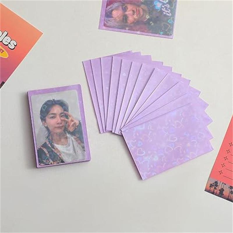 50pcs/pack Colored Korean Idol Photo Card Holder Photocard Sleeves Photo Anti-scratch Card Protective Case