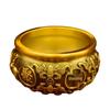 Brass Copper Yuanbao Rice Jar Ornament: Wealth-Attracting Handicraft Decoration for Living Room