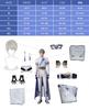 [NOKIJP] Seiya Cosplay Costume from Koi To Miku, Protagonist, Koi Miku Cosplay Combat Uniform Set with Embroidery, Popular Game Costume (Large)
