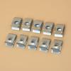 20Pcs Car Universal Speed Fasteners U Nuts Self Tapping Screw Spire Clip 6mm Hole Interior Door Trim Panels Clips Metal Rivets