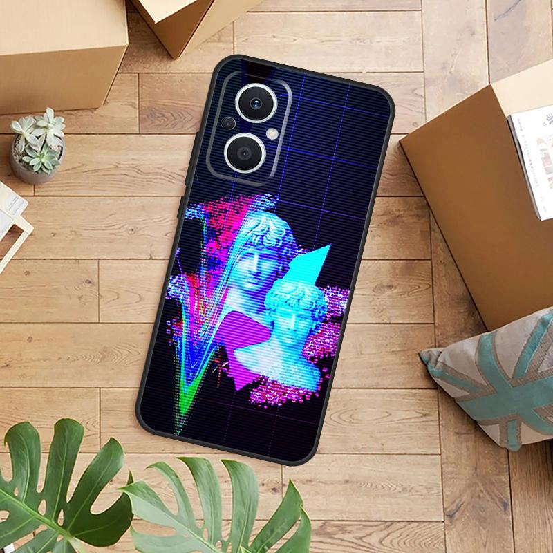 Vaporwave Art Case For OPPO Reno 14F 13F 12F 10 11 12 13 14 Pro 8T 7 8 Lite OPPO Find X8 X6 X5 X9 Pro Cover