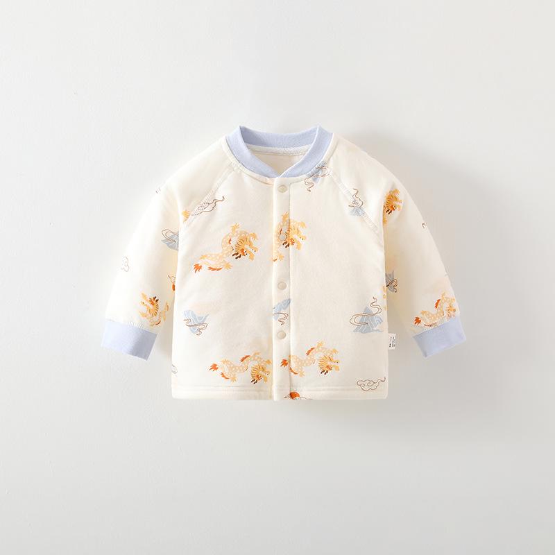 Class A Pure Cotton Baby Top - Warm, Boneless, Unisex Newborn Home Wear