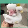 Swan Cat Plush Keyring With Heart Decoration For Kids Enthusiasts