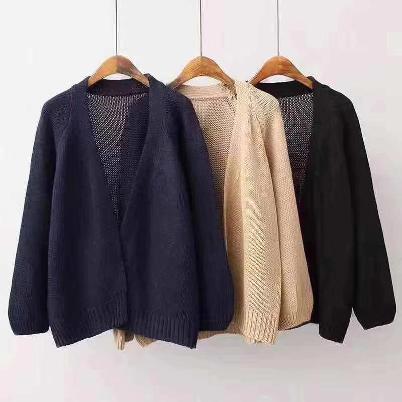Autumn 2023 Korean Chic Loose Knit Cardigan for Students