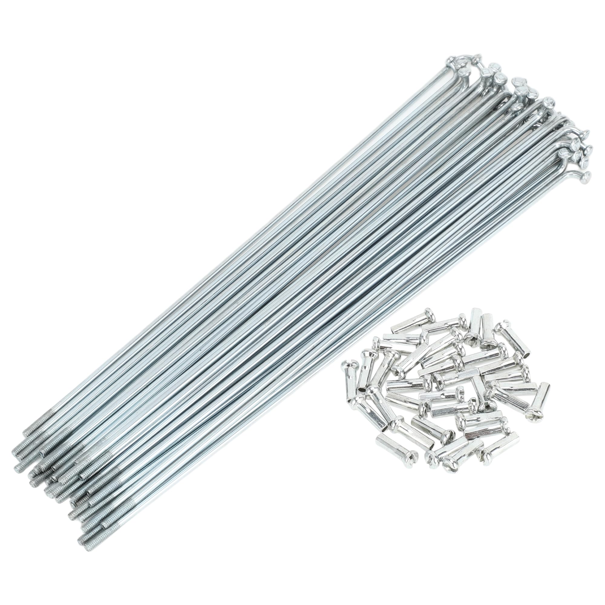 

TUCKBOLD Bicycle Spokes Bike Wheel Spokes Silver Tone Nipple 1 169mm