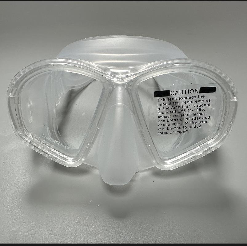 Adult Diving Mask with Tempered Glass and Silicone Seal