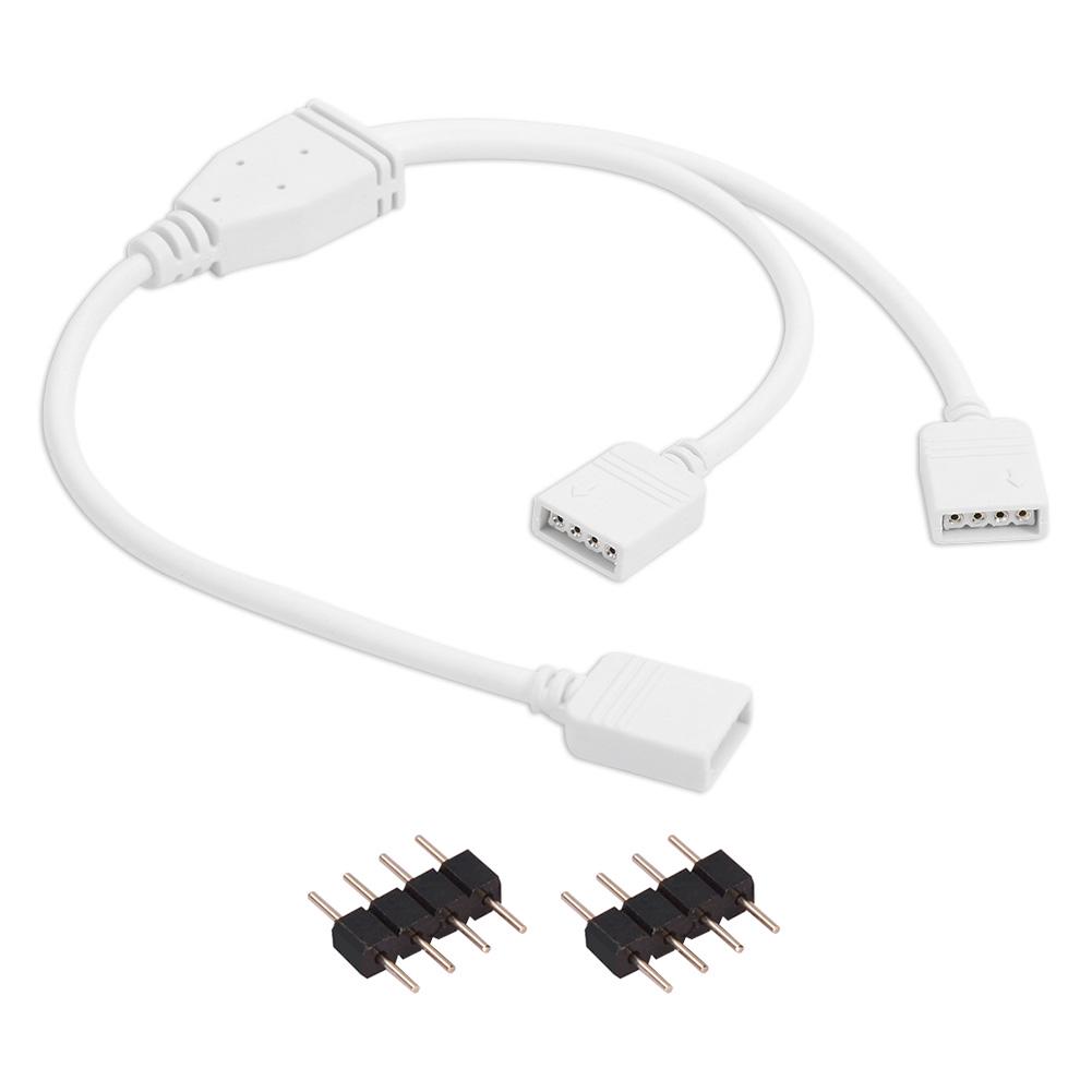 RGB Splitter Extension Cable Cord Household Electricity 4 Pin Female Connector Accessories for 3528 5050 LED Strip