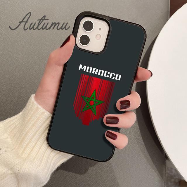 Flag of Morocco Phone Case for iPhone 11 12 13 14 Pro Max mini X XR XS SE 2020 5 6S 7 8 Plus Samsung Galaxy S21 S22 Cover shell