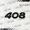 3D For Peugeot 107 207 206 208 301 307 408 407 308 2008 5008 3008 508 Glossy Black Car Sticker Emblem Metal Rear Badge Decal MM35