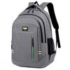 Backpack Sport Letter Reflective Strip Design Wear Resistant Double Bag Zipper