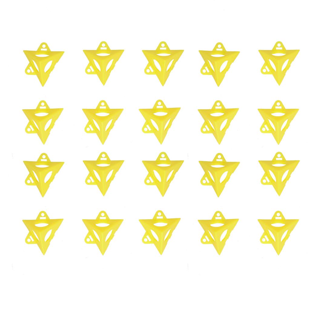 20PCS Paint Stand Kit Triangular Plastic Woodworking Bracket for Photo Frame Door Plank