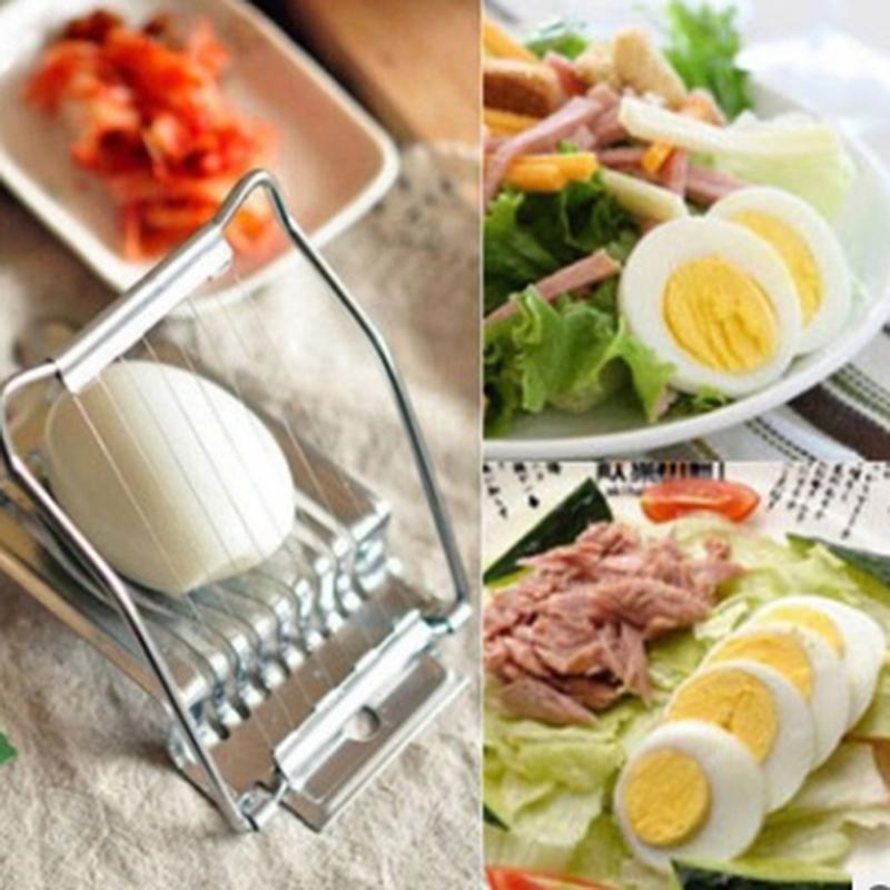 Stainless Steel Egg Cutter Preserved Egg Splitting Tool Fancy Egg Slicer