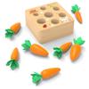 Carrot Harvest Game Wooden Toys For Boys And Girls Educational Shape Matching Puzzle Gifts