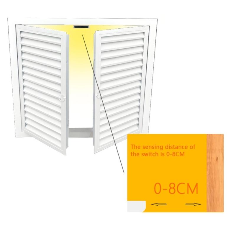 2Pcs Double Side Induction Door Switches Cabinet Door Open/Close Sensors Switches Door Control Cabinet Lighting Accessory