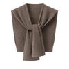 100% Pure Cashmere Knitted Shawl: All-Season Versatile Scarf & Cape