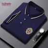 YUZHAOLIN Men's Embroidered Lapel Polo T-Shirt