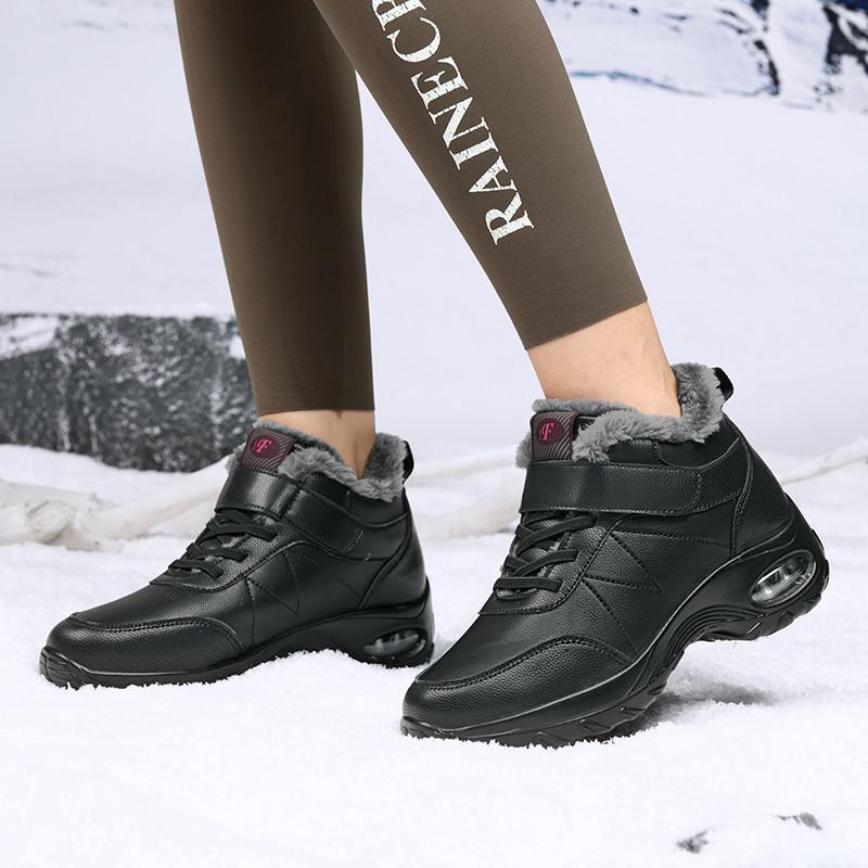 Winter Women Boots Keep Warm Plush Snow Boots Outdoor Thick-Soled Women Ankle Boots Ladies Cotton Sneakers Big Size 36-44