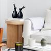 Resin Rabbit Figurines for Home Decoration (Pack of 1, Black)