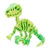 3D Printed Articulated Raptor Skeleton Figurine Dinosaur Bones Poseable ModelToy For Home Office Decors and Collector