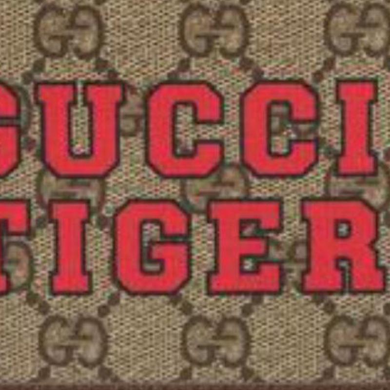 Gucci Vintage Logo Print Kurzes Falt-Canvas- und Lederportemonnaie Herrenportemonnaie Ebenholzbraun 671652-US7EC-9396