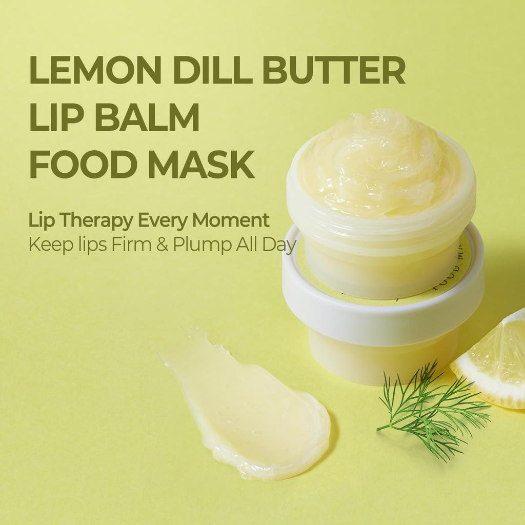 SKINFOOD Lemon Dill Butter Food Mask Lip Balm 21ml Lip Balm Lip Sleeping Mask Lip Cream Lip Scrub Moisturizing Korea