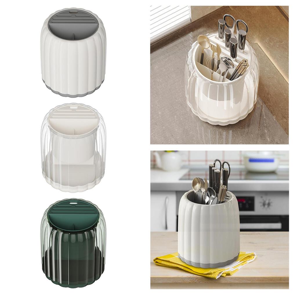 Compact Cutlery Holder for Kitchen Storage - Space-Saving Utensil Organizer