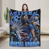 Sub-Zero Mortal Kombat Wool Blankets Fashion Throw Blankets for Home Hotel Sofa 200x150cm Plush Thin Quilt