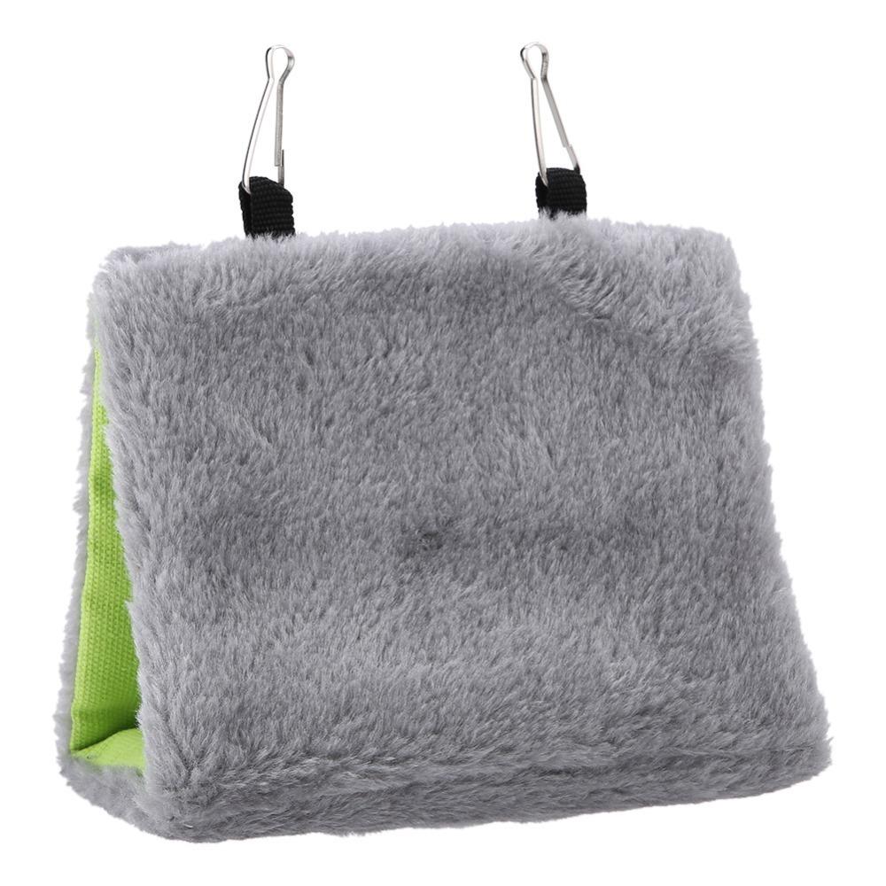 Warm Flannel Material Bird roost House Triangular Shape Bird Sleeping Tent Winter Warmth