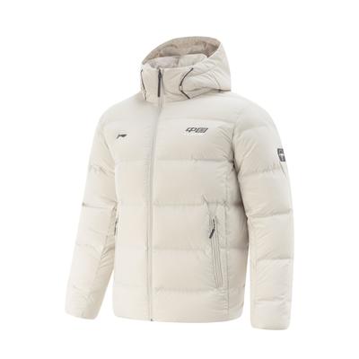 Li Ning Série Tennis de Table Veste en Duvet à Capuche Logo Couple Unisexe Vêtements d'Extérieur AYMV377-1