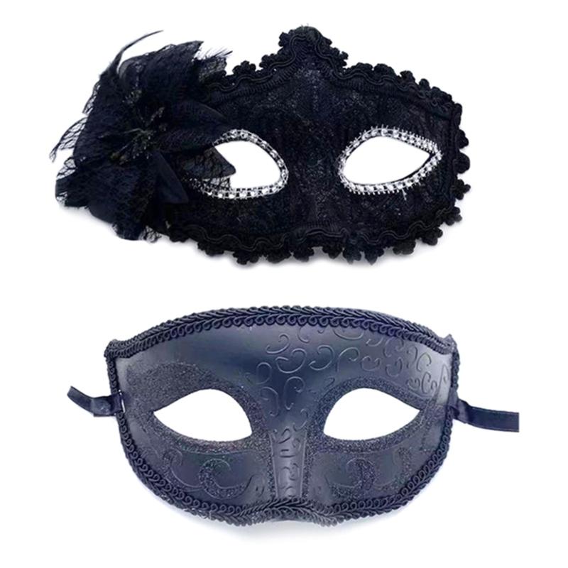 Couple Venetian Mask Masquerade Ball Mask Carnival Mardi Gras Prom Mask Theatrical Mask Cosplay Party Masque Lace Mask