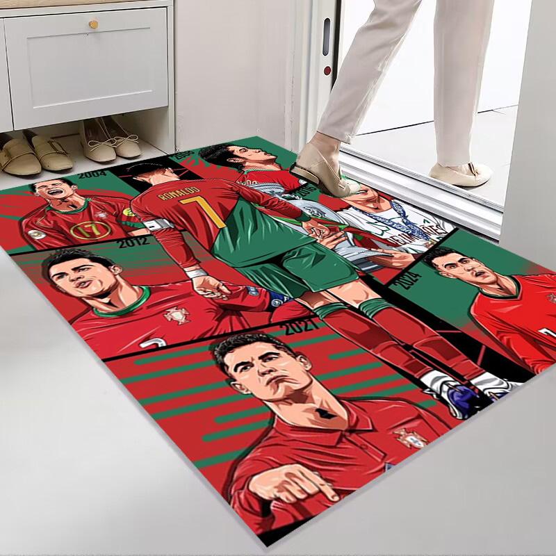 Dynamic Soccer Action carpet printing Doormat Bathroom mat Office chair cushion Art