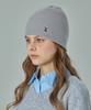 Bajal Va Curved Logo Waffle Beanie Gray