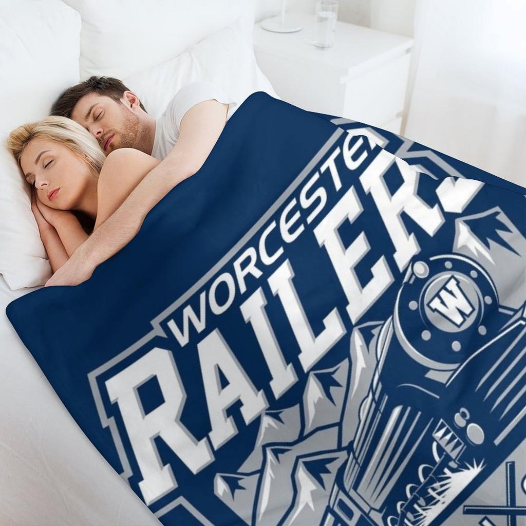 The Worcester Railers Throw Blanket Heavy Decorative Sofas Sofas Plaid on the sofa Blankets