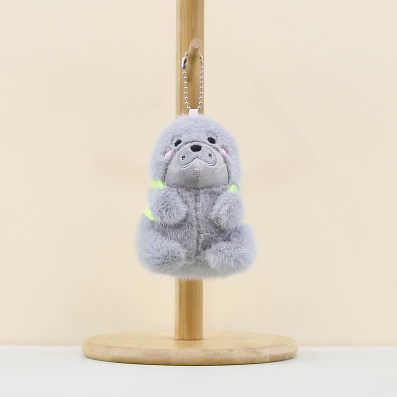 

Cute Delightful Gorilla Plush Keychain Soft Short Pile Toy Perfect For Kids Gifts Gray Gorilla
