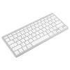 Trådløst Tastatur Mini 78 Taster Ultratynt Bærbart Hvitt Datamaskintastatur for Android for OS X