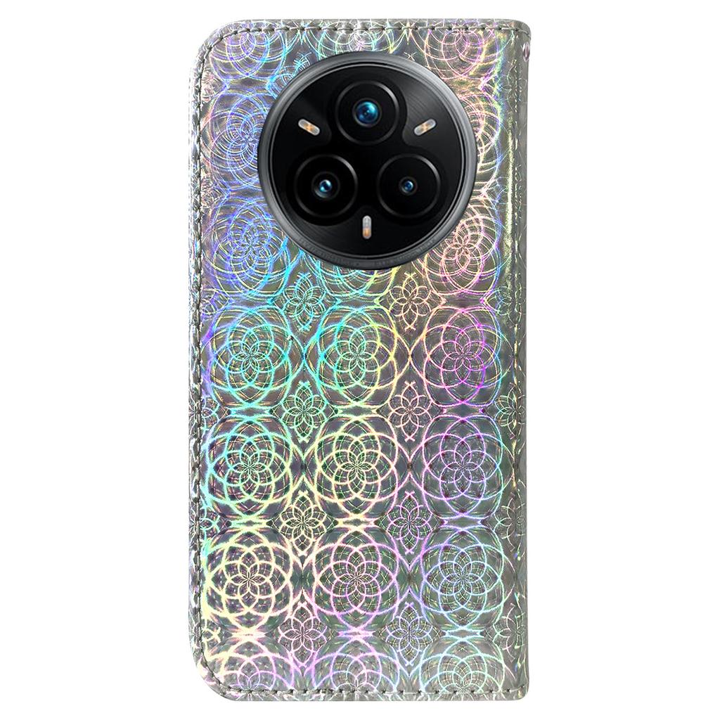For Realme 14 Pro+ 5G Stand Case Dazzling Flower Leather Phone Cover