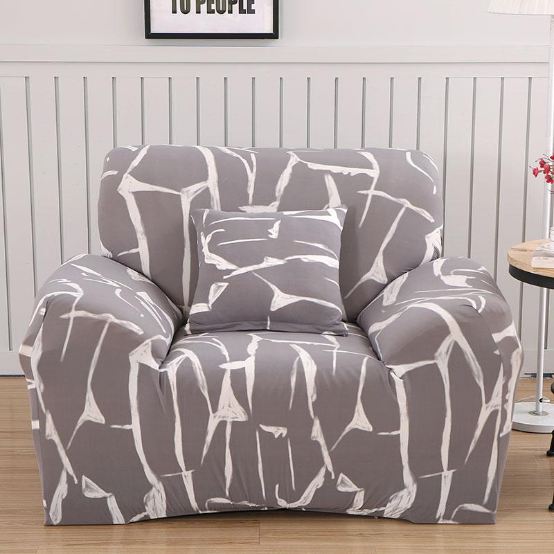 Armchair Cover Elastic Sofa Cover Cotton Stretch Sofa Covers for Living Room Copridivano Slipcover for Single Sofa Couch Cover