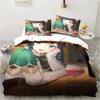 Cartoon Anime Genshin Impact Game Bedding Set for Bedroom Bedspreads for Bed Linen Comefortable Duvet Cover Quilt and Pillowcase