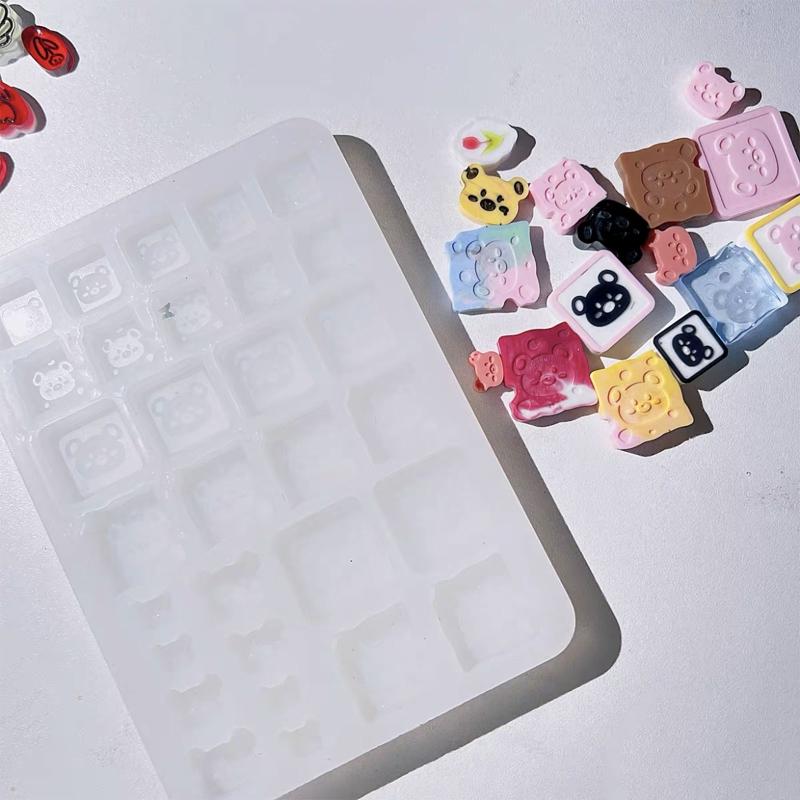 Resin Shaking Cup Mold Silicone Casting Mold Epoxy Resin Quicksand Mold Hollow Mold for Keychain Pendant Jewelry Making