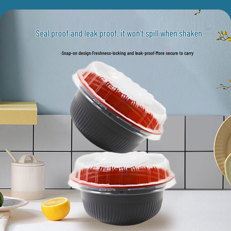 Xinpaike 650ml Disposable Round Meal Box with PS Lid