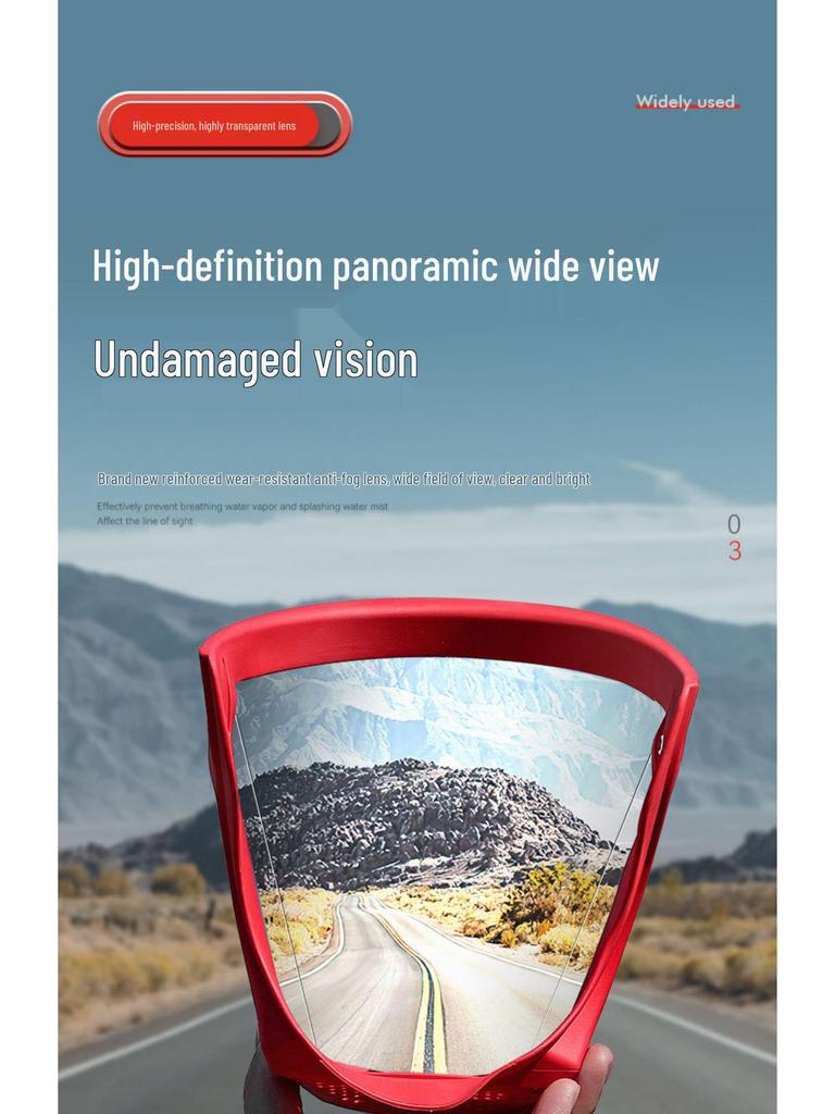 Full Face Shield for Pesticide Spraying, Industrial Grinding, Cutting, Anti-Fog, Dustproof, Oil Smoke Protection, High Transparency.