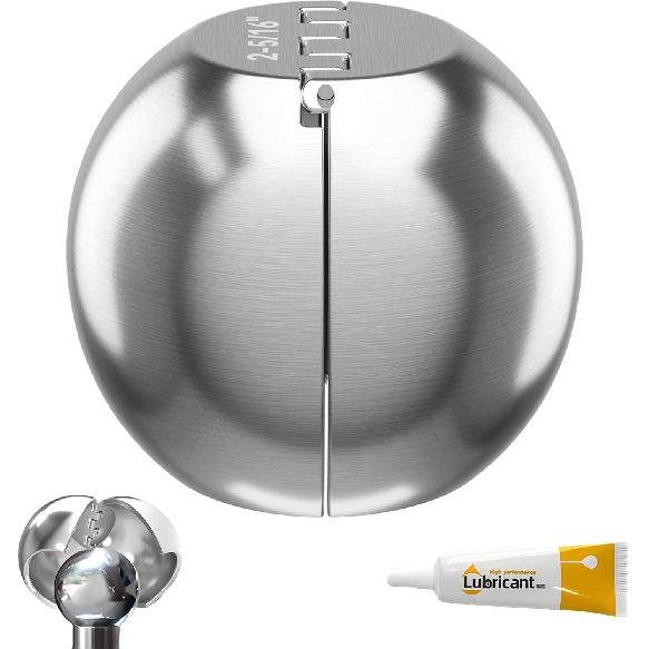 Крышка-адаптер для фаркопа - Преобразует 2-дюймовый шар фаркопа из нержавеющей стали в 2-5/16-дюймовый шар прицепа - Аксессуар для сцепного устройства типа  ракушка