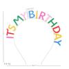 Colorful 'It's My Birthday' Headband & Birthday Girl Sash Set