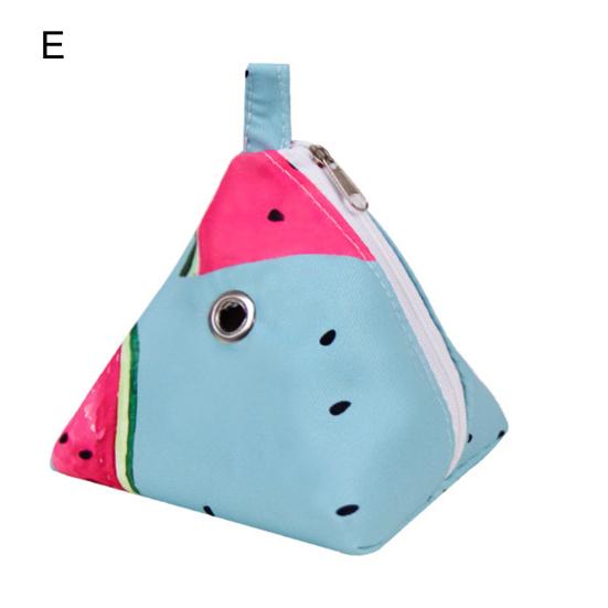 Trasportino per piccoli animali, con stampa alla moda, fori traspiranti, portatile, triangolare, per criceti, da viaggio