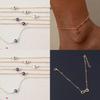 Summer Beach Foot Jewelry Bohemian Arrow Sequin Snake Bone Anklet Independent Packaging