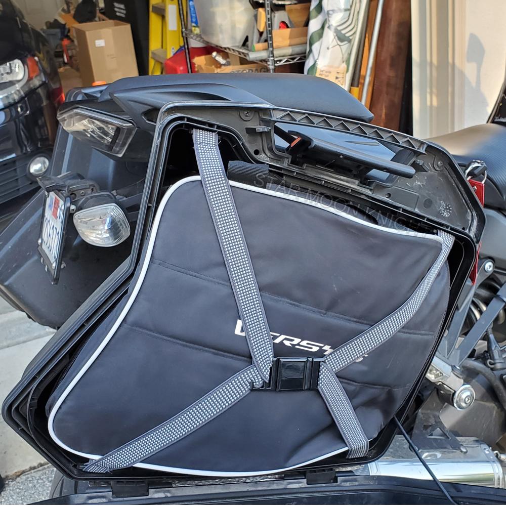 For KQR 28L Saddle Bag Travel Waterproof Luggage Bags For Kawasaki Versys 650 Versys 1000 Versys650 Versys1000 Ninja 1000