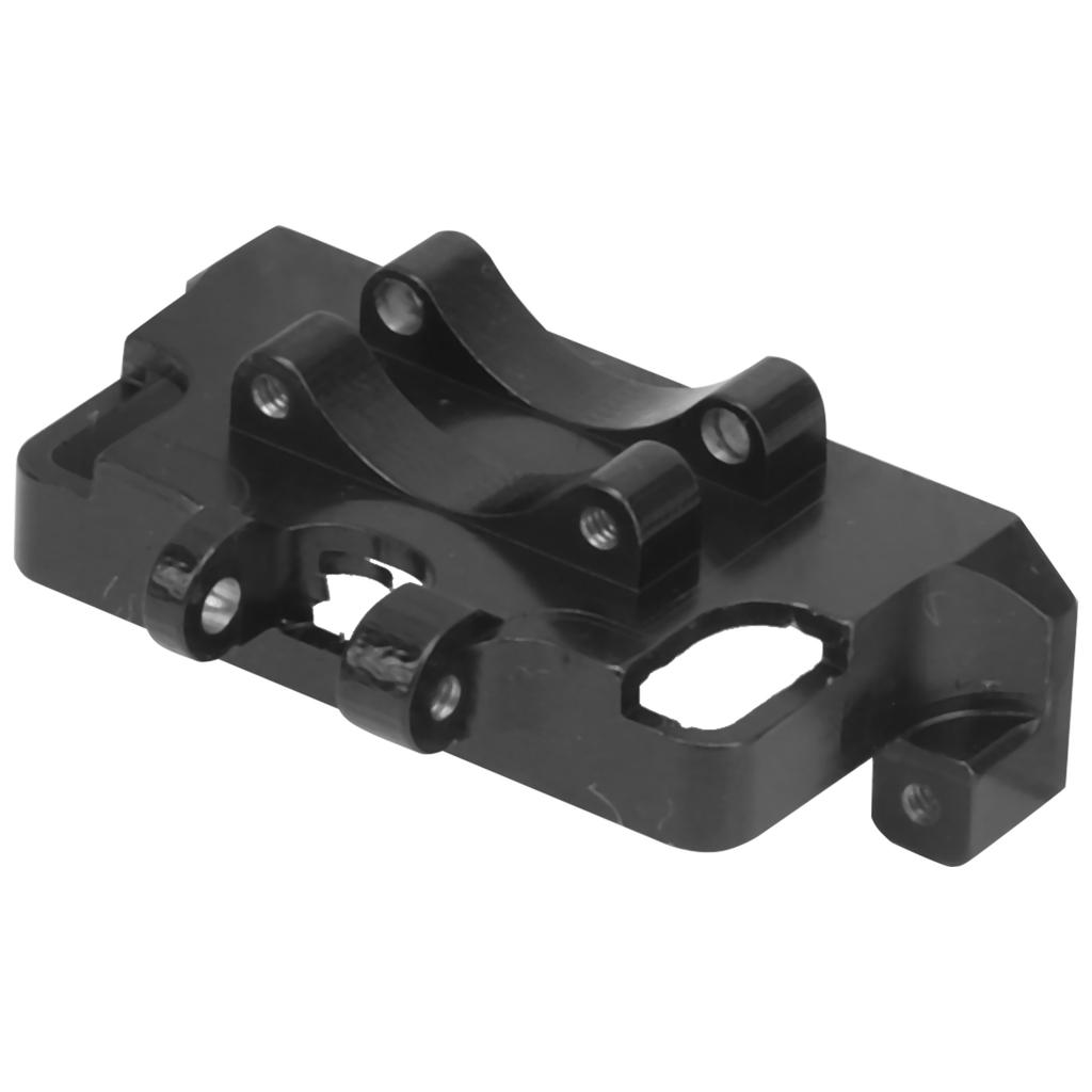 Aluminium Steering Gear Fixed Mount Servo Mount Bracket for Axial SCX24 90081 1 24 RC CarBlack