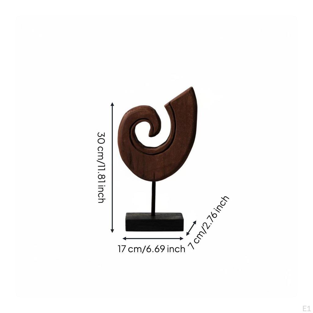 Rustic Minimalist Sculpture Handmade Meditative Table Statue Vintage Abstract for