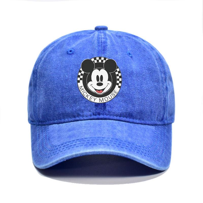 

Unisex Mickey Mouse Print Kawaii Baseball Cap Wear Men Women Caps Vintage Trucker Hats Adjustable Casual Sunscreen Hat